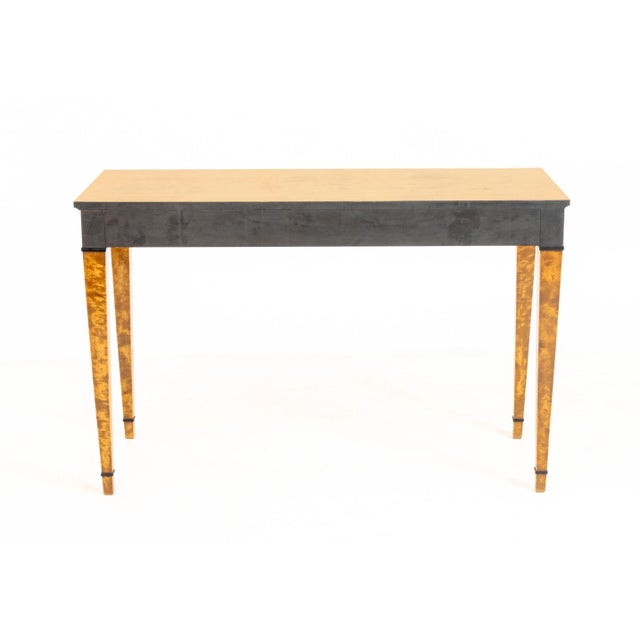 Neoclassical Style Marquetry Console Table For Sale - Image 9 of 9