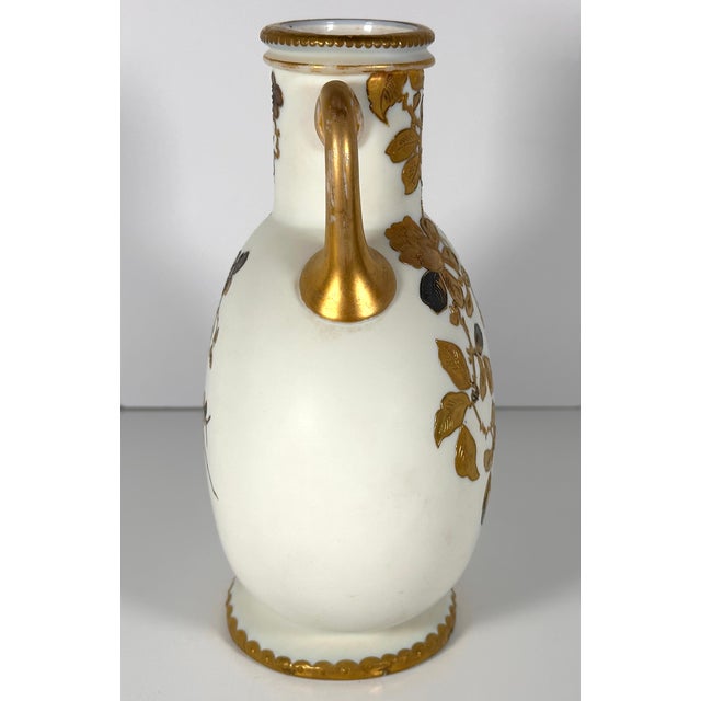 Thomas Webb & Sons Opaline Jules Barbe Vase For Sale - Image 10 of 18