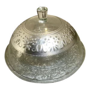 Vintage Turkish Wedding Cake Plate and Dome