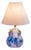 Oceanic Marbled Blue Pear Lamp For Sale