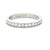 James Allen Platinum Pave Diamond Wedding Band 0.42ct 4.48g, Size 6.25 For Sale - Image 6 of 7