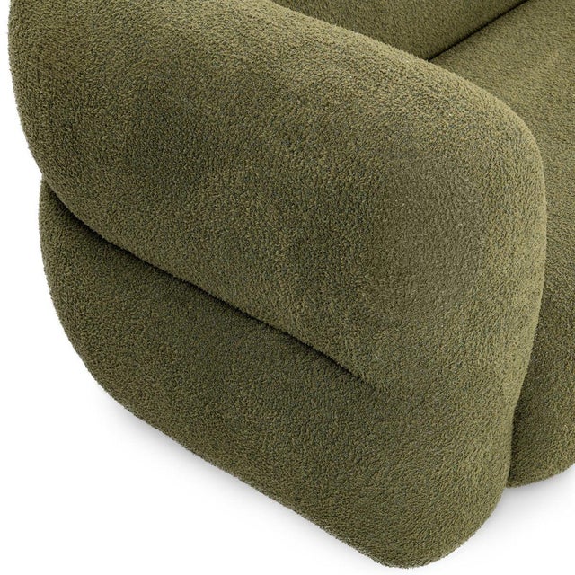 Textile Olive Green Olina Sofa For Sale - Image 7 of 8