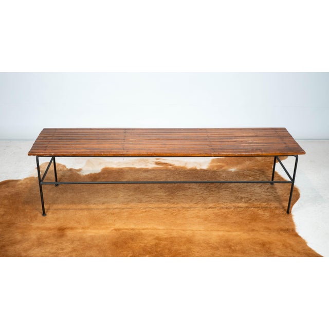 Arthur Umanoff for Raymor Bench With Stools, Circa 1950s - Set of 3 For Sale - Image 9 of 18