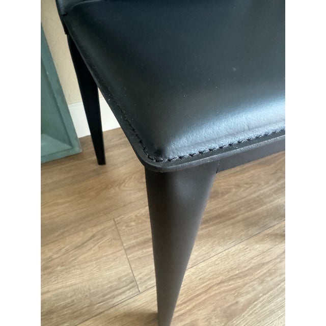 DWR Bottega Side Chairs Black by Fauciglietti and Bianchi For Sale In Los Angeles - Image 6 of 11
