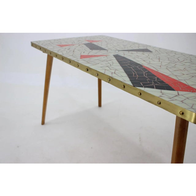 Mid-Century German Mosaic Conference Table, 1960s For Sale - Image 6 of 7