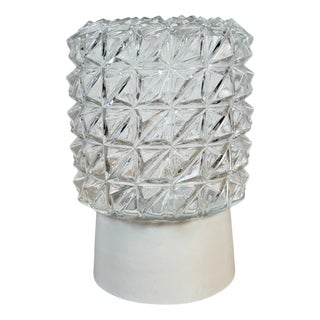 White Porcelain Ceiling Light, 1970s For Sale