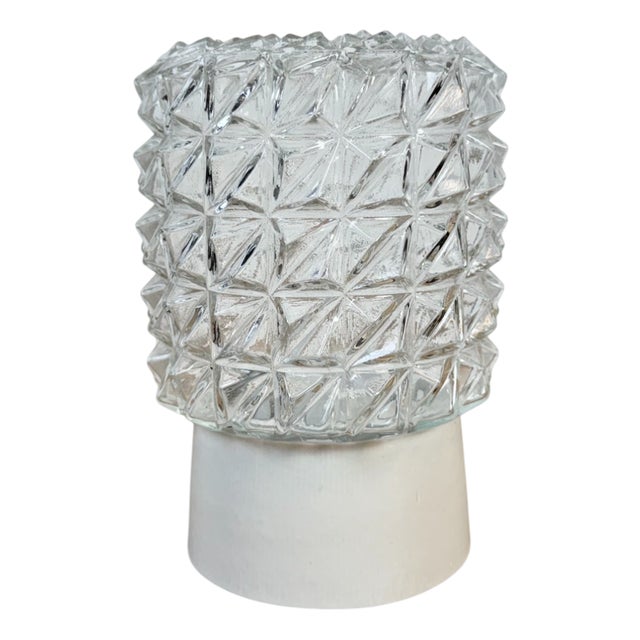 White Porcelain Ceiling Light, 1970s For Sale
