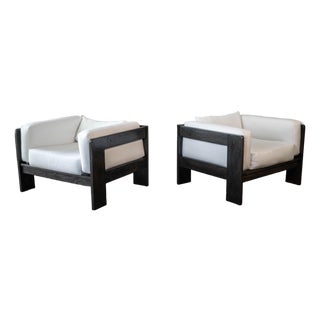 Vintage Attributed to Tobia Scarpa for Knoll 'Bastiano' Attributed Chairs - A Pair For Sale