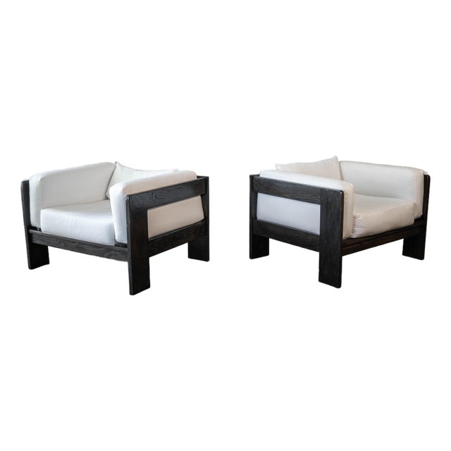 Vintage Attributed to Tobia Scarpa for Knoll 'Bastiano' Attributed Chairs - A Pair For Sale