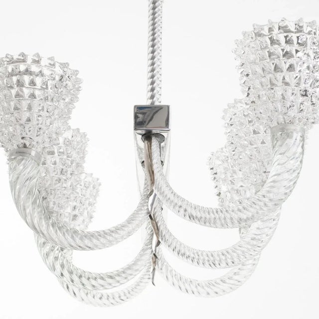 Murano Glass Chandelier by Ercole Barovier For Sale - Image 11 of 12