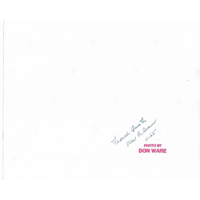 1960s black and white photo by Los Angeles based photographer Don Ware (1921-2006) of balconies in the French Quarter,...