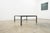 Abstract Vintage 1980s Giacometti Style Forged Aluminum/Faux Verdigris Square Glass Coffee Table For Sale - Image 3 of 11