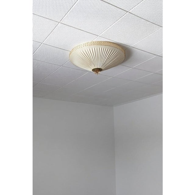 Metal Vintage Finnish Flush Mount by Paavo Tynell for Idman, 1950s For Sale - Image 7 of 15