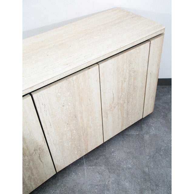 Mid Century Modern Credenza Sideboard Custom Stone Faux Marble 1980s 70s Drawers For Sale - Image 10 of 12