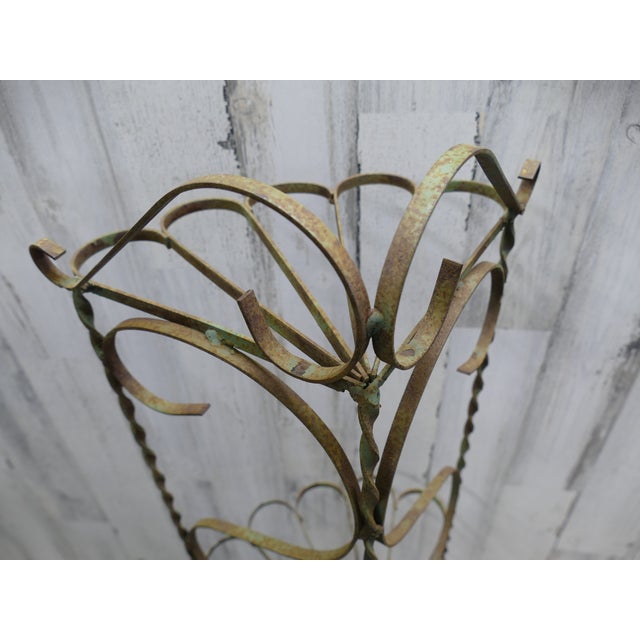 Vintage Wrought Iron Corner Garden Shelf Chairish