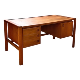 Scandinavian Teak Desk by H.P. Hansen, Denmark, 1960s For Sale
