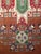 Persian Vintage Persian Tehran Area Rug, Hand-Knotted Wool & Silk, Allover Geometric Pattern, Red & Green, 7x10 For Sale - Image 3 of 7