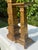 Vintage Brutalist Gilt Faux Bois Sculptural Candleholders, Graduated Pair For Sale - Image 11 of 12