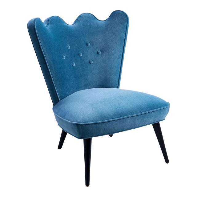 Jonathan Adler Ripple Slipper Chair, Venice Twilight For Sale