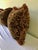 Thomasville Custom Upholstered Down Pillows with Fringe Accent. Base pillow cover Deep Browns and Tan. Colors of Deep...