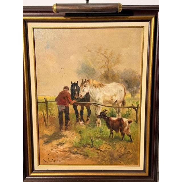 Henry Schouten, Landscape Composition, Painting, Framed For Sale - Image 3 of 6