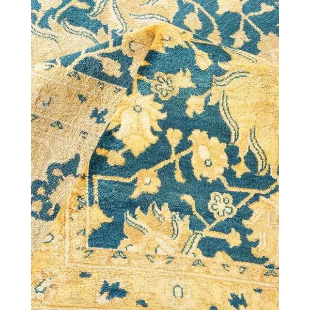 Textile Mogul Collection Hand-Knotted Area Rug - Blue 8' 3" x 10' 2" For Sale - Image 7 of 9