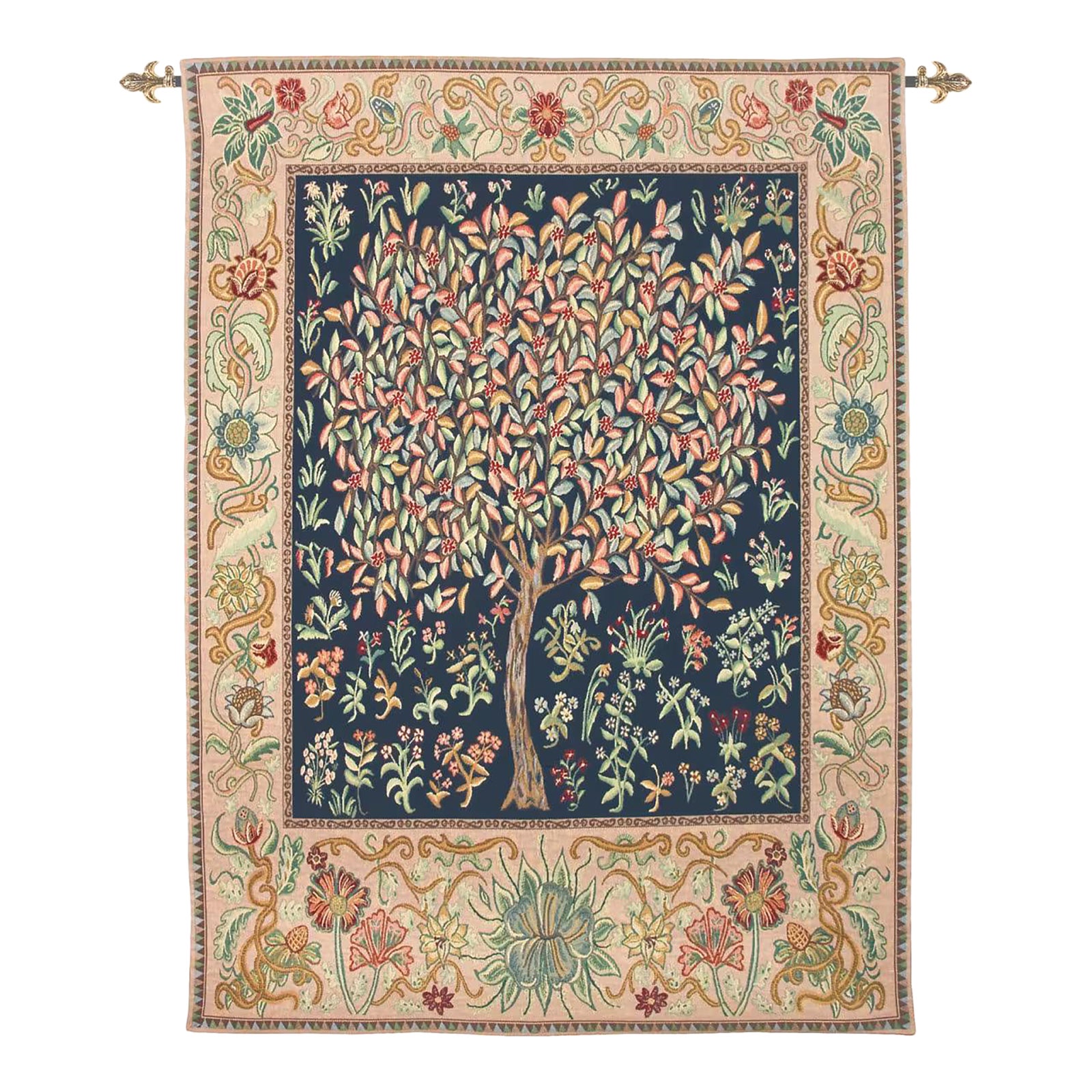 The Summer Tree Loom Woven Tapestry - 107 X 66 Cm (3'6