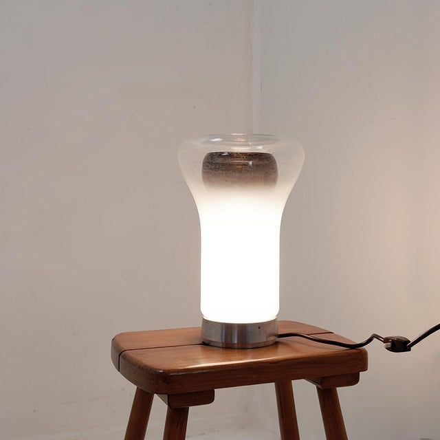 Metal Saffo Table Lamp attributed to Angelo Mangiarotti for Artemide, 1960s For Sale - Image 7 of 14