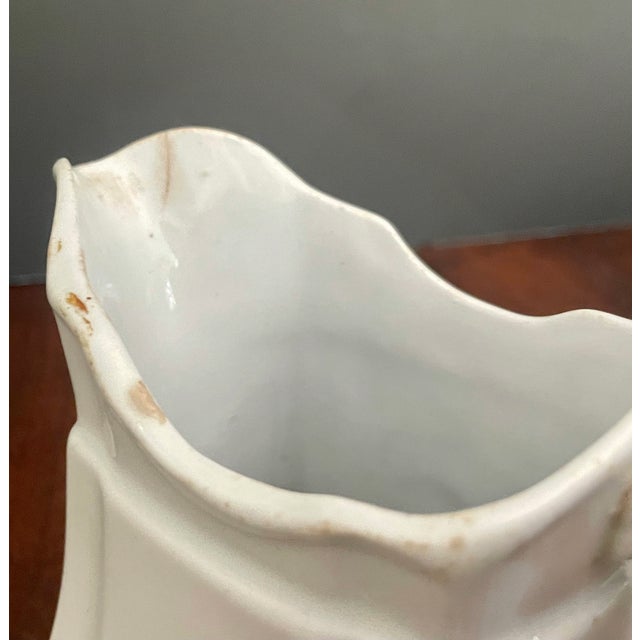Antique Ironstone Creamer H Alcock & Co England Small Pitcher For Sale - Image 4 of 7
