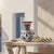 Handmade Ceramic Kandil Vase (20cm) Classic White Floral Triple Handled Form For Sale - Image 6 of 9