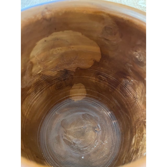 Turned Teak Root Dry Vase Rounded Urn For Sale - Image 9 of 11