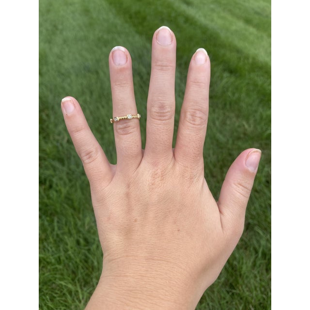 David Yurman Diamond Cable Band Ring, 18k Yellow Gold, Ring Size 5 For Sale In Greensboro - Image 6 of 6
