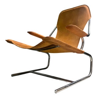 Vintage Cantilever Tubular Chair, 1960s For Sale
