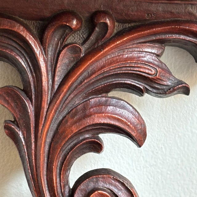Mid-20th Century Carved Wood Rococo Wall Bracket For Sale - Image 4 of 16