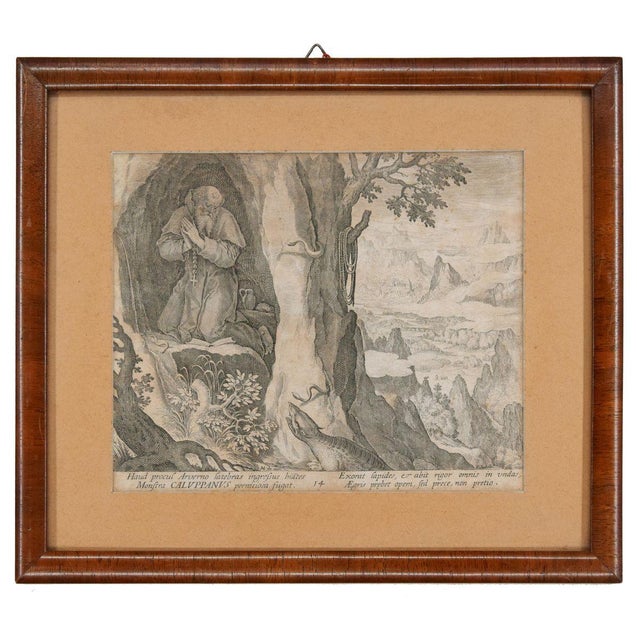 Caluppanus is a beautiful black and white burin on copper) on ivory-colored paper, realized at the end of xvi century by...