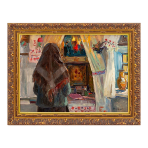 Andrei Potapenko Interior Scene Oil on Canvas