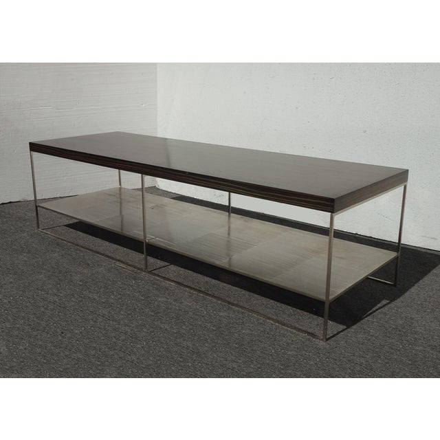 Minotti Vintage Minotti Complemento Calder Cocktail Coffee Table W Lapped Finish Swirls Italy For Sale - Image 4 of 13