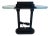 1980s Robert Sonneman Post Modern Halogen Black Table Lamp For Sale
