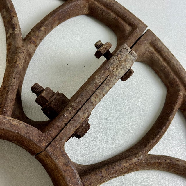 Late 19th Century Antique Cast Iron Circular Tree Root Guards, 20" Diameter For Sale - Image 5 of 6