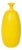 1960s Pop Art Yellow Ceramic Vase For Sale