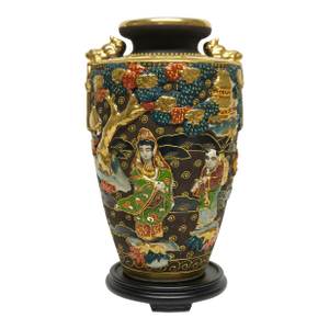 Japanese High Relief Satsuma Vase