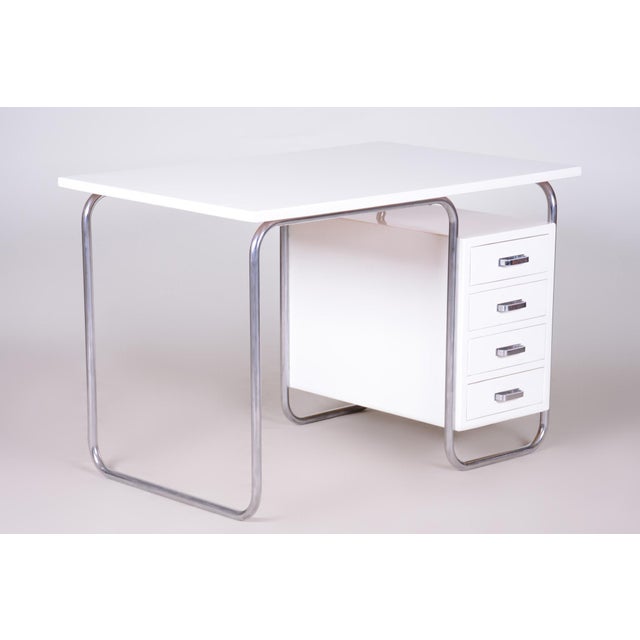 Bauhaus Writing Desk from Robert Slezak, Czechia, 1930s For Sale - Image 6 of 13