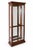 Traditional 1980s Pulaski Lighted Glass Curio Cabinet With Mirrored Back For Sale - Image 3 of 10