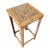 Late 20th Century Vintage Boho Chic Bamboo Accent Table For Sale