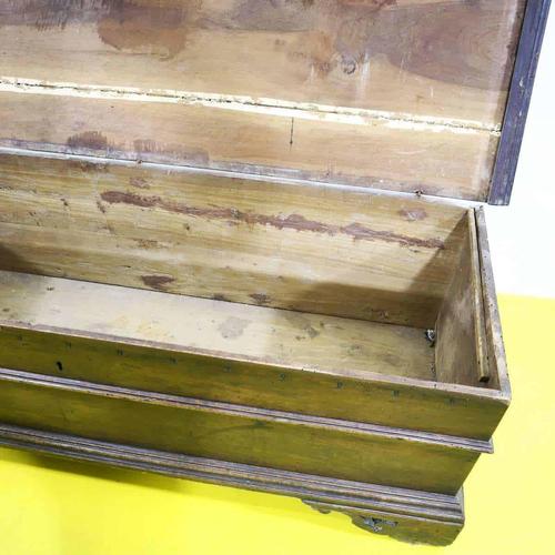 Wood Chest with Carved Decorations For Sale - Image 6 of 14