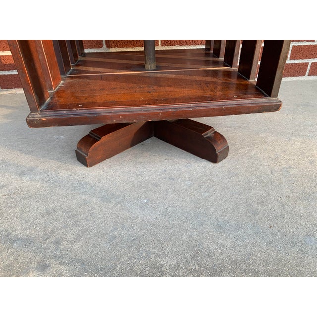 Early 20th Century Victorian Revolving Bookcase Table For Sale - Image 6 of 10