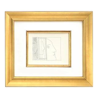 1970s Picasso 18 Three Fragments of Heads Framed For Sale