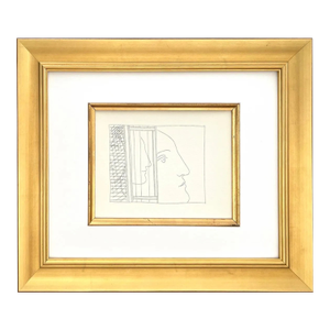 1970s Picasso 18 Three Fragments of Heads Framed