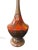 Mid-Century Glazed Lamp with Walnut Base For Sale - Image 4 of 5