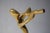 Stone Vintage Brass Musician Sculpture, Abstract Art Deco Style Figure, Travertine Base, 1980s For Sale - Image 7 of 10